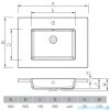 Vayer Citizen Lynx 60x50cm umywalka blatowa 